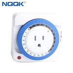 15A 125VDC US Plug in 24 Hours Program Shower Clock Timer Mechanical Timer Switch
