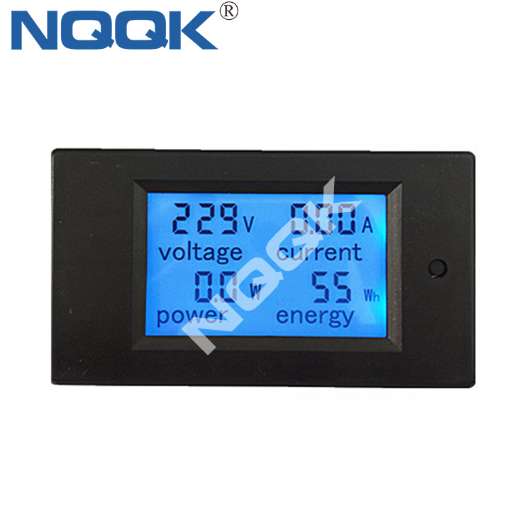 100A 260V AC Digital Multi-function Voltage Current Power Energy Meter with CT