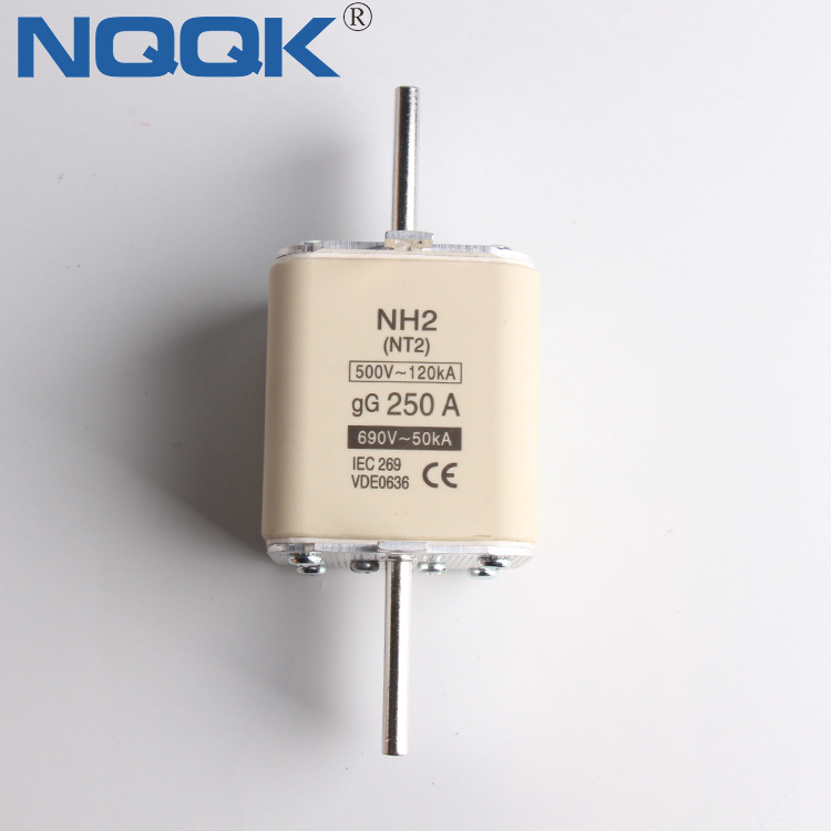 NT2 NH2 125A 355A 400A 660V 690V HRC Low Voltage Fuse Link