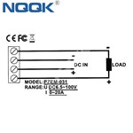 20A 100V DC digital multi-function voltage current power energy meter with 50A 75mV shunt resistor