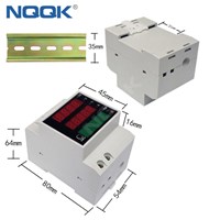 D52-2047 AC Voltage Current Power Factor Active Power Electric Energy DIN-Rail Multi-Function Digital Meter