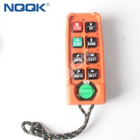 F21-E2S DC 3V(2 AA Size Batteries) 6 Single Step Buttons Industrial Wireless Remote Control