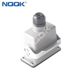 10 pin Screw spring crimp terminal Inserts surface mounted heavy duty sockets connector with 1 levers