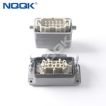 10 pin Screw spring crimp terminal Inserts surface mounted heavy duty sockets connector with 1 levers