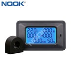6 into 1 P06S 20A 100A Voltage Ammeter V A Kw Pf Kwh Hz Digital Display LED Multi-function Power Meter with CT