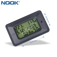 6 into 1 P06S 20A 100A Voltage Ammeter V A Kw Pf Kwh Hz Digital Display LED Multi-function Power Meter with CT