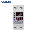 Din Rail Adjustable Over Voltage Over current Protector AC 80-400V(single phase) 50/60Hz 1-40A Voltage current protector