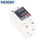 Din Rail Adjustable Over Voltage Over current Protector AC 80-400V(single phase) 50/60Hz 1-63A Voltage current protector