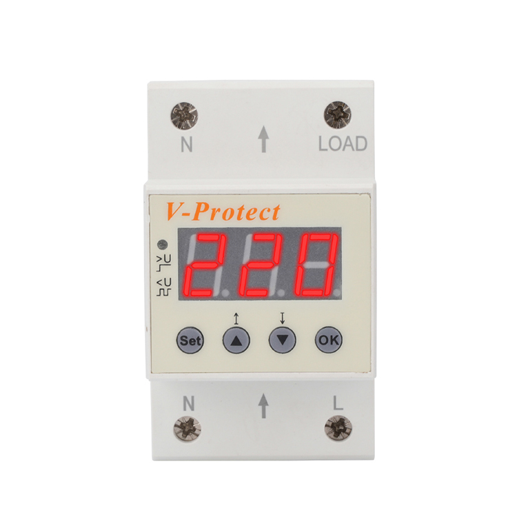 Adjustable Voltage Protector 230-300V Over Voltage single-phase Self-reset Led Digital Display protector
