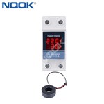 Din rail Voltmeter And Ammeter NP-VAM LED Digital Display Indicator 1-100A External transformer With CT