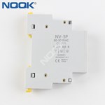 Din Rail Three Phase Voltage Meter Ac 80-500V Voltmeter Indicator Three Item Rail Voltage Meter