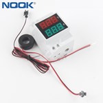 Rail Digital meter  Over Current Over Voltage 50-500V AC 1-63/100A Indicator  Rail Voltmeter And Ammeter