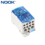 guide rail junction box One-input multiple-output UKK250 250A zero line terminal block
