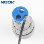 22mm Small Thermometer BLUE LED Digital Thermometer Round AD16-22TM