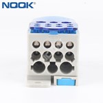 guide rail junction box One-input multiple-output UKK250 250A zero line terminal block