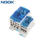 guide rail junction box One-input multiple-output UKK250 250A zero line terminal block