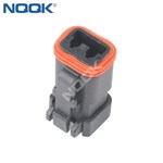 2 Pin automotive waterproof electrical connectors DJK7021-1.6-211 black