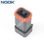 2 Pin automotive waterproof electrical connectors DJK7021-1.6-211 black