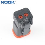 2 Pin automotive waterproof electrical connectors DJK7021-1.6-211 black