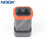 2 Pin automotive waterproof electrical connectors DJK7021-1.6-211 black