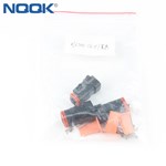 2 Pin automotive waterproof electrical connectors DJK7021-1.6-211 black