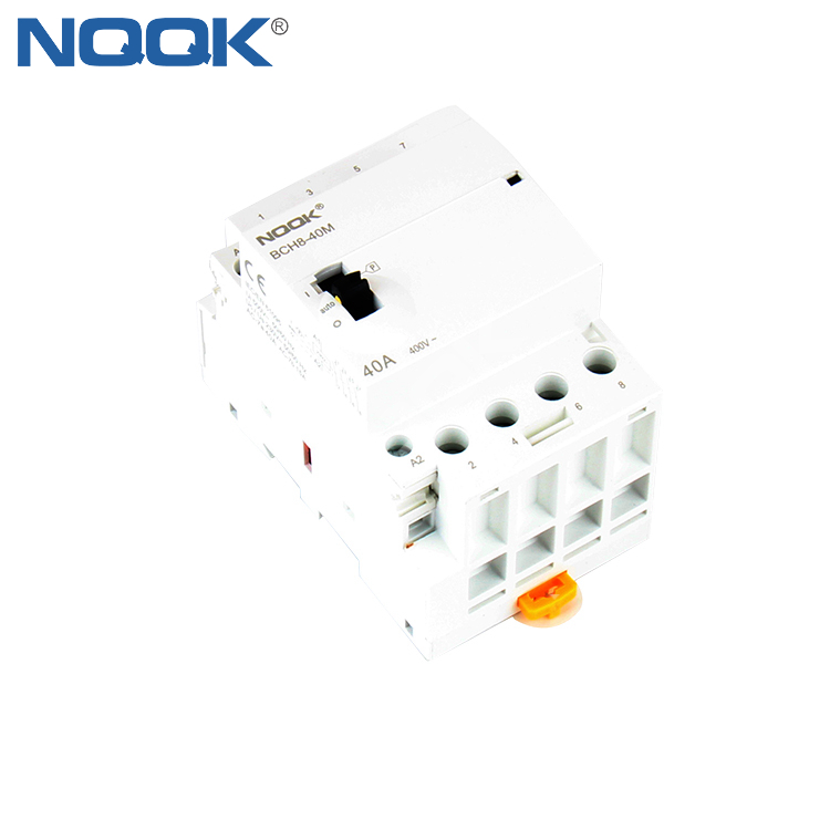 BCH8-40M 4NO 40A 230V 500V Din rail type hotel house use Modular Contactor